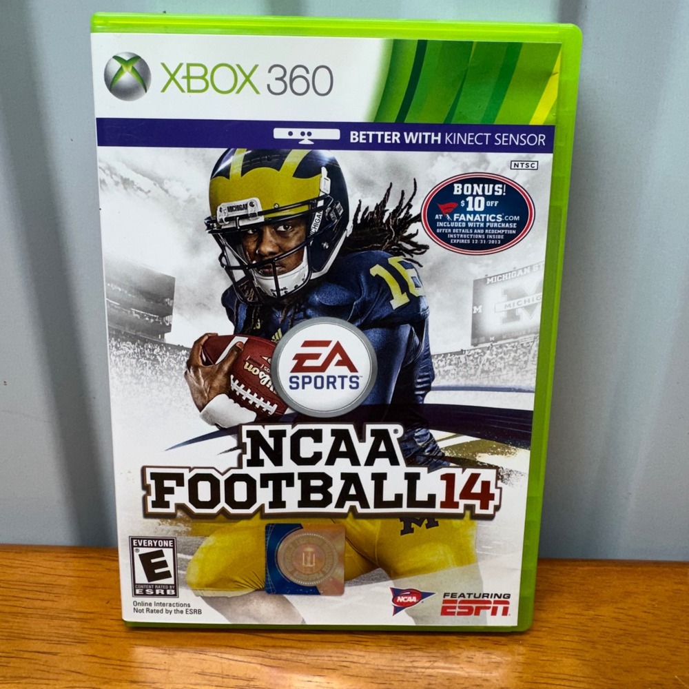 NCAA Football 14 Xbox 360 EA Sports College Football Game Denard Robinson Cover